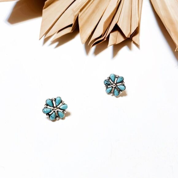 Boho flower earrings #158 - Picture 2 of 5